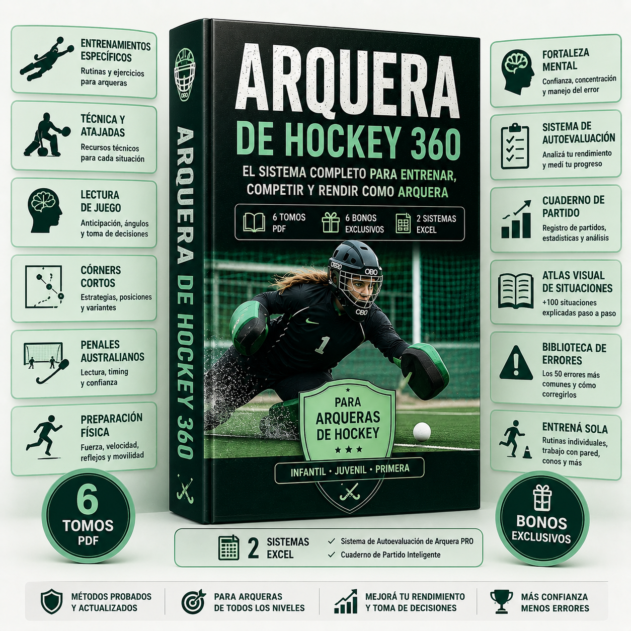Arquera de hockey 360
